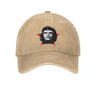 XLLDAANC Ernesto Le De Guevaras Cuba Casquettes De Baseball Mode en Détresse Denim Cubain Rebelle Guérilla Snapback Casquette Unisexe Extérieur Réglable Chapeau Coton, pour Toutes Les Saisons