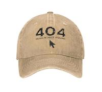 XLLDAANC Erreur 404 Motivation Not Found Sun Casquette de Baseball Vintage Unisexe Hommes Lavé Trucker Tennis Skate Casquettes de Baseball Anniversaire Cadeau Coton, pour Toutes Les Saisons