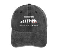 XLLDAANC Évolution des Outils par Bobcat Design Industriel - et de la Marque - lié, représentant l’évolution des Outils Casquette de Baseball lavée en Coton, pour Toutes Les Saisons