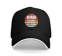 XLLDAANC Fête des pères Dire Casquette de Baseball L’Homme Le Héros y2k Cool Trucker Chapeau Été Hommes Adulte Randonnée Pêche Casquettes de BaseballCoton, pour Toutes Les Saisons