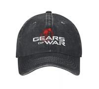XLLDAANC Gears of Wars Unisexe Casquettes de Baseball Tir Jeu Crimson Omen Chapeaux en Coton en Détresse en Plein Air Course Golf Couvre-Chef Réglable Coton, pour Toutes Les Saisons