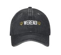 XLLDAANC Hommage Werenoi Rapper Unisexe Casquette de Baseball Légende Jamais Mourir en Détresse Lavé Chapeau Vintage Extérieur Voyage Réglable Snapback Chapeau Coton, pour Toutes Les Saisons