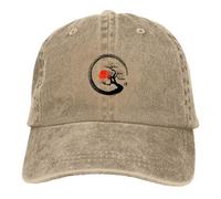 XLLDAANC Lavé Casquette De Baseball pour Hommes Bonsaï Arbre Zen Camionneur Snapback Casquettes De Cowboy Papa Chapeau Japonais Samouraï Chapeaux de Golf Coton, pour Toutes Les Saisons