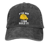XLLDAANC Le Dessin animé d’ingénierie du Constructeur Je Peux Le Construire Casquettes de Baseball Casquette à visière Chapeaux d’ombrage Solaire pour Hommes Femmes Coton, pour Toutes Les Saisons