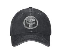 XLLDAANC Le Dieu Juge Unisexe Casquette de Baseball Comic Daredevil Denim en détresse Chapeau lavé Entraînements Réglable Snapback Coton, pour Toutes Les Saisons