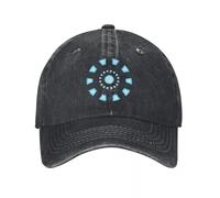 XLLDAANC Mode Iron Man Tony The of Stark Arc Reactor Casquette de Baseball Hommes Femmes en Détresse Denim Couvre-Chef Extérieur Courir Golf Chapeaux Casquette Coton, pour Toutes Les Saisons