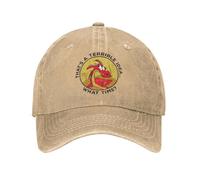XLLDAANC Mulan Mushu C’est Une idée Terrible à Quelle Heure Casquette de Baseball Unisexe Chapeaux en Coton Vieilli Course en Plein air Golf Snapback réglable en Coton, pour Toutes Les Saisons