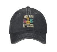 XLLDAANC Papa Impôt S’Assurer Que ce n’est Pas Poison Casquette de Baseball Vintage Denim en détresse Fête des pères Snapback Chapeau Unisexe Extérieur Réglable Coton, pour Toutes Les Saisons