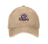 XLLDAANC Plein gaz Unisexe Casquettes De Baseball Rockabillys Et Motards en Détresse Denim Casquettes Chapeau Rétro Extérieur Golf Réglable Snapback Cap Coton, pour Toutes Les Saisons