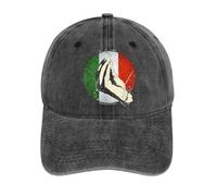 XLLDAANC Rhinocéros musclé soulevant des Poids Graphique pour Un Design à thème de Fitness - inspiré et Fort - Casquette de Baseball lavée en Coton, pour Toutes Les Saisons