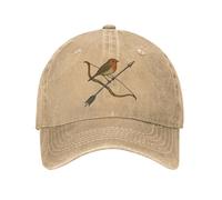 XLLDAANC Robin des Bois Arc et Flèche Hommes Femmes Casquettes de Baseball Dessin animé Délavé Denim Délavé Chapeaux Casquette Vintage Entraînements en Plein air Doux Couvre-Chef