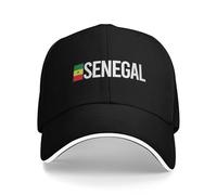 XLLDAANC Sénégal Pays Drapeau Randonnée Casquettes De Baseball Hommes Haut de Gamme Casquette À Pointe pour Femmes Chapeau De Crème Solaire Coton, pour Toutes Les Saisons