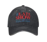XLLDAANC Stephen The of Colbers The Late Show Unisexe Casquette de Baseball en détresse Casquettes Chapeau Mode Extérieur Course Golf Cadeau Snapback Chapeau Coton, pour Toutes Les Saisons