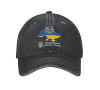 XLLDAANC Ukraine Forces d’opérations spéciales décontractée Casquette de Baseball ukrainien Patriote ukrainien Gym en Plein air Chapeau de Camionneur d’été Femmes Hommes Snapback Cap