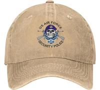 XLLDAANC Us Air Force Special Operations & Security Police Dec Washed Hat Cap Baseball Dad Adjustable Cowboy Unisexe Denim Trucker Coton, pour Toutes Les Saisons