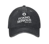 XLLDAANC Vintage FCKNG sérieux Nous Sommes Brejchs Casquettes de Baseball Unisexe Vieilli Denim Snapback Chapeau DJ Music Tour entraînements Cadeau Chapeau Coton, pour Toutes Les Saisons