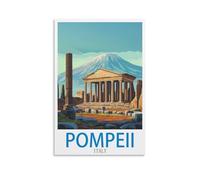 XLLYXYGJQ Pompéi Poster vintage sur toile pour décoration d'intérieur, salon, bureau, chambre à coucher, 20 x 30 cm