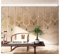 XLMING Abstrait Classique Montagnes Motifs Fleurs Et Oiseaux 3D Papier Peint Luxe Décoration Manger Adulte Intérieure Salon Canapé Chambre Fond TV Mur-400cm×280cm