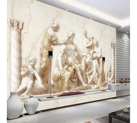 XLMING Abstrait En Relief Art Personnages Colonnes 3D Papier Peint Premium Texturé Soie Bureau Salle à Manger Salon Chambre Coucher Canapé TV Mur-250cm×170cm