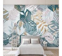 XLMING Abstrait Géométrique Hexagone Jardinage Feuille 3D Papier Peint Premium Texturé Soie Bureau Salle à Manger Salon Chambre Coucher Canapé TV Mur-430cm×300cm