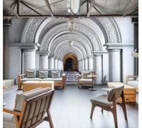 XLMING Architecture Luxueuse Et Tridimensionnelle Couloir Espace Prolongé 3D Papier Peint Luxe Décoration Manger Adulte Intérieure Salon Canapé Chambre Fond TV Mur-300cm×210cm