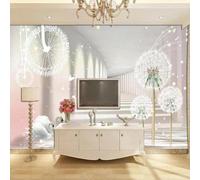 XLMING Architecture Tridimensionnelle Pissenlits Cygnes Lacs 3D Papier Peint Luxe Décoration Manger Adulte Intérieure Salon Canapé Chambre Fond TV Mur-430cm×300cm