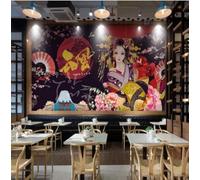 XLMING Art Créatif Représentant Des Montagnes Enneigées Et Des Figures Florales 3D Papier Peint Premium Texturé Soie Bureau Salle à Manger Salon Chambre Coucher Canapé TV Mur-400cm×280cm