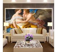 XLMING Art Créatif Rétro Représentant Un Ange Peint À La Main 3D Papier Peint Texture Soyeuse Intissé Salle à Manger Bureau D'étude Canapé Chambre Salon TV Mur-250cm×170cm