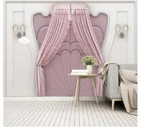 XLMING Art Créatif Sculpture En Plâtre Rose 3D Papier Peint Premium Texturé Soie Bureau Salle à Manger Salon Chambre Coucher Canapé TV Mur-350cm×256cm