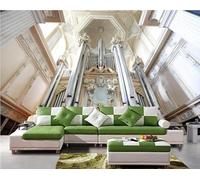 XLMING Art Cubique Église De Mariage D'Intérieur 3D Papier Peint Premium Texturé Soie Bureau Salle à Manger Salon Chambre Coucher Canapé TV Mur-250cm×170cm
