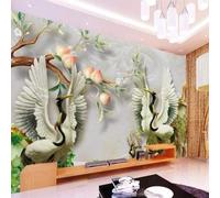 XLMING Art En Relief Jade Dragon Pêcher Pêche Marbre 3D Papier Peint Texture Soyeuse Intissé Salle à Manger Bureau D'étude Canapé Chambre Salon TV Mur-430cm×300cm