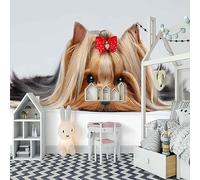 XLMING Art Minimaliste Animal Chiot 3D Papier Peint Luxe Décoration Manger Adulte Intérieure Salon Canapé Chambre Fond TV Mur-430cm×300cm