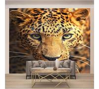 XLMING Art Minimaliste Animal Léopard Papier Peint 3D Soie Texturée Haut De Gamme Salon Canapé Chambre À Coucher Salle Manger Murale-400cm×280cm