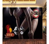 XLMING Art Salle De Sport Fitness Sport Équipement 3D Papier Peint Texture Soyeuse Intissé Salle à Manger Bureau D'étude Canapé Chambre Salon TV Mur-300cm×210cm