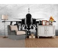 XLMING Avion Gris Cubique Simple Créatif 3D Papier Peint Texture Soyeuse Intissé Salle à Manger Bureau D'étude Canapé Chambre Salon TV Mur-200cm×140cm