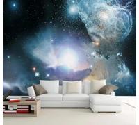 XLMING Beau En En Trois Dimensions Science Fiction Ciel Étoilé Univers 3D Papier Peint Luxe Décoration Manger Adulte Intérieure Salon Canapé Chambre Fond TV Mur-430cm×300cm