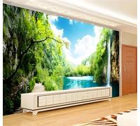 XLMING Beauté Paysage Féérique Romantisme Haute Montagne Cours D'Eau Paysage 3D Papier Peint Texture Soyeuse Intissé Salle à Manger Bureau D'étude Canapé Chambre Salon TV Mur-200cm×140cm