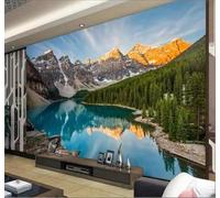 XLMING Beaux Paysages Rivières Forêts Paysages 3D Papier Peint Premium Texturé Soie Bureau Salle à Manger Salon Chambre Coucher Canapé TV Mur-350cm×256cm