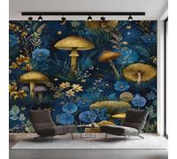 XLMING Beaux Végétaux Colorés Fleurs Et Champignons 3D Papier Peint Luxe Décoration Manger Adulte Intérieure Salon Canapé Chambre Fond TV Mur-350cm×256cm