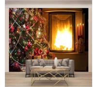 XLMING Belle Bougie Boule Suspendue Multicolore Flamme Rouge 3D Papier Peint Luxe Décoration Manger Adulte Intérieure Salon Canapé Chambre Fond TV Mur-200cm×140cm