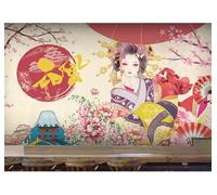 XLMING Belles Fleurs Roses Personnes Montagnes Enneigées 3D Papier Peint Luxe Décoration Manger Adulte Intérieure Salon Canapé Chambre Fond TV Mur-430cm×300cm