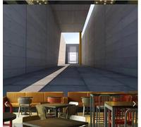 XLMING Béton Texture Extension De L'Espace Restaurant Café 3D Papier Peint Luxe Décoration Manger Adulte Intérieure Salon Canapé Chambre Fond TV Mur-430cm×300cm