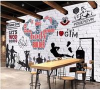 XLMING Blanc Mur De Briques Sport Fitness Créatif 3D Papier Peint Luxe Décoration Manger Adulte Intérieure Salon Canapé Chambre Fond TV Mur-430cm×300cm