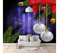 XLMING Boule Suspendue Simple Jardinage Verte Violette Multicolore 3D Papier Peint Luxe Décoration Manger Adulte Intérieure Salon Canapé Chambre Fond TV Mur-430cm×300cm