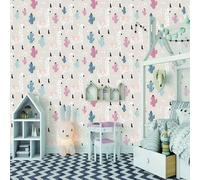 XLMING Cartoon Hand Drawn Plants Cactus Animals Creative 3D Papier Peint Luxe Décoration Manger Adulte Intérieure Salon Canapé Chambre Fond TV Mur-150cm×105cm