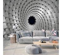 XLMING Ciment De Géométrie Abstraite Espace Étendu 3D Papier Peint Texture Soyeuse Intissé Salle à Manger Bureau D'étude Canapé Chambre Salon TV Mur-250cm×170cm