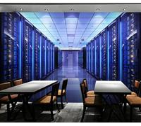 XLMING Créatif Bleu Tunnel Espace Expansion 3D Papier Peint Premium Texturé Soie Bureau Salle à Manger Salon Chambre Coucher Canapé TV Mur-300cm×210cm