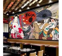 XLMING Créatif Personnes Oiseaux En Vol Petits Poissons Abstrait 3D Papier Peint Premium Texturé Soie Bureau Salle à Manger Salon Chambre Coucher Canapé TV Mur-250cm×170cm