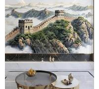 XLMING Créatif Tridimensionnel Sommets Montagneux Architecture Paysage 3D Papier Peint Premium Texturé Soie Bureau Salle à Manger Salon Chambre Coucher Canapé TV Mur-150cm×105cm