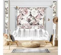 XLMING Créativité Architecture Cascade Fleurs Papillon 3D Papier Peint Luxe Décoration Manger Adulte Intérieure Salon Canapé Chambre Fond TV Mur-200cm×140cm
